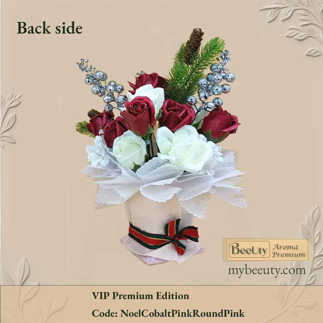 Lọ hoa decor Bi05CreamRedwine  