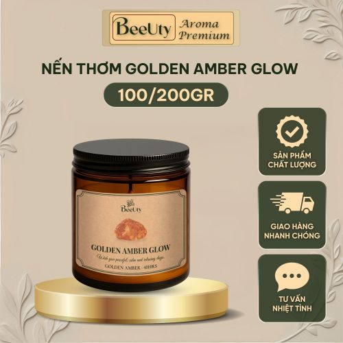 Nến thơm BeeUty Golden Amber Glow – 100g