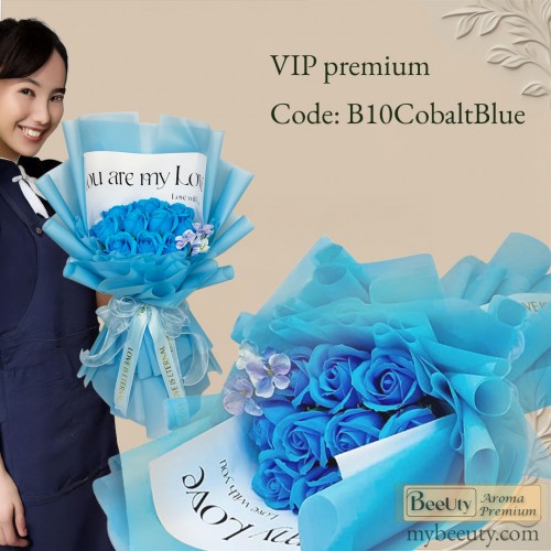 Bó hoa hồng sáp B10CobaltBlue