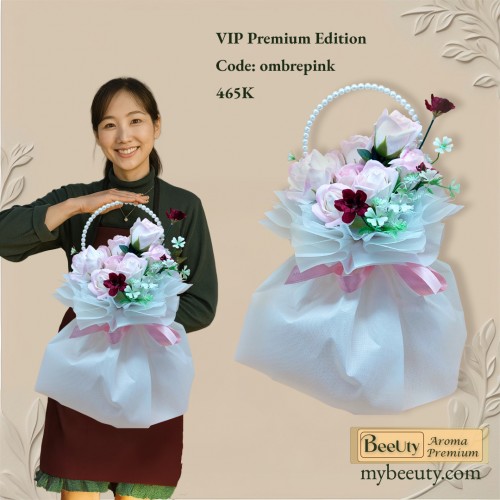 Bó hoa sáp kiểu Nhật Hàn ombrepinkko