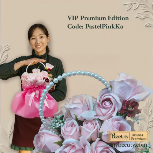 Bó hoa sáp kiểu Nhật Hàn pastelpinkko