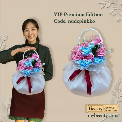 Bó hoa sáp kiểu Nhật Hàn nudepinkko