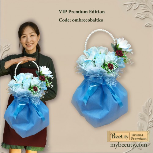 Bó hoa sáp kiểu Nhật Hàn ombrecobaltko