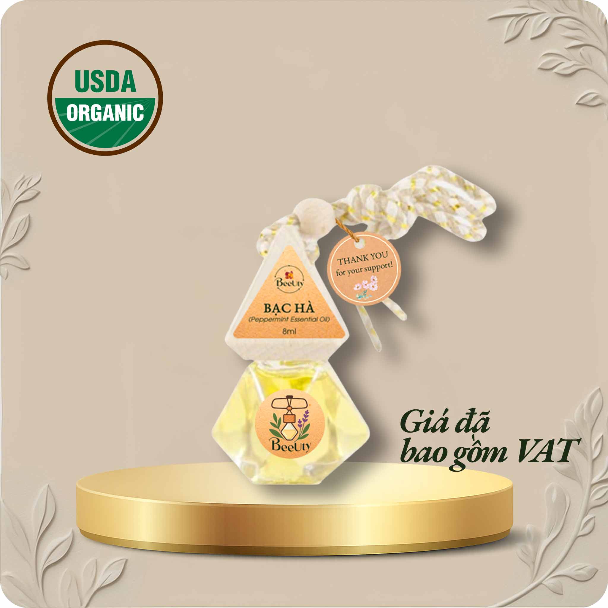 Tinh dầu treo xe ô tô Bạc Hà BeeUty