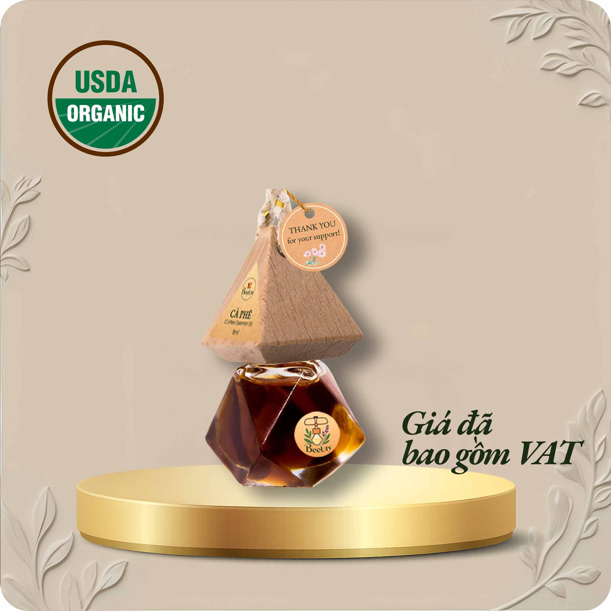 Tinh dầu treo xe ô tô Cà phê BeeUty