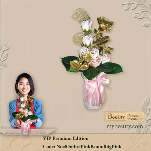 Lọ hoa decord bi08ombrepink 